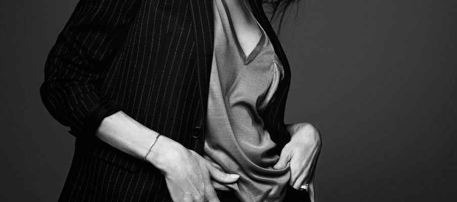 Angelina Jolie by Hedi Slimane at ELLE US June 2014