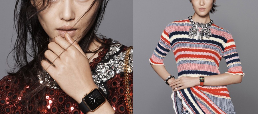 戴上Apple WATCH的超模刘雯 Liu Wen