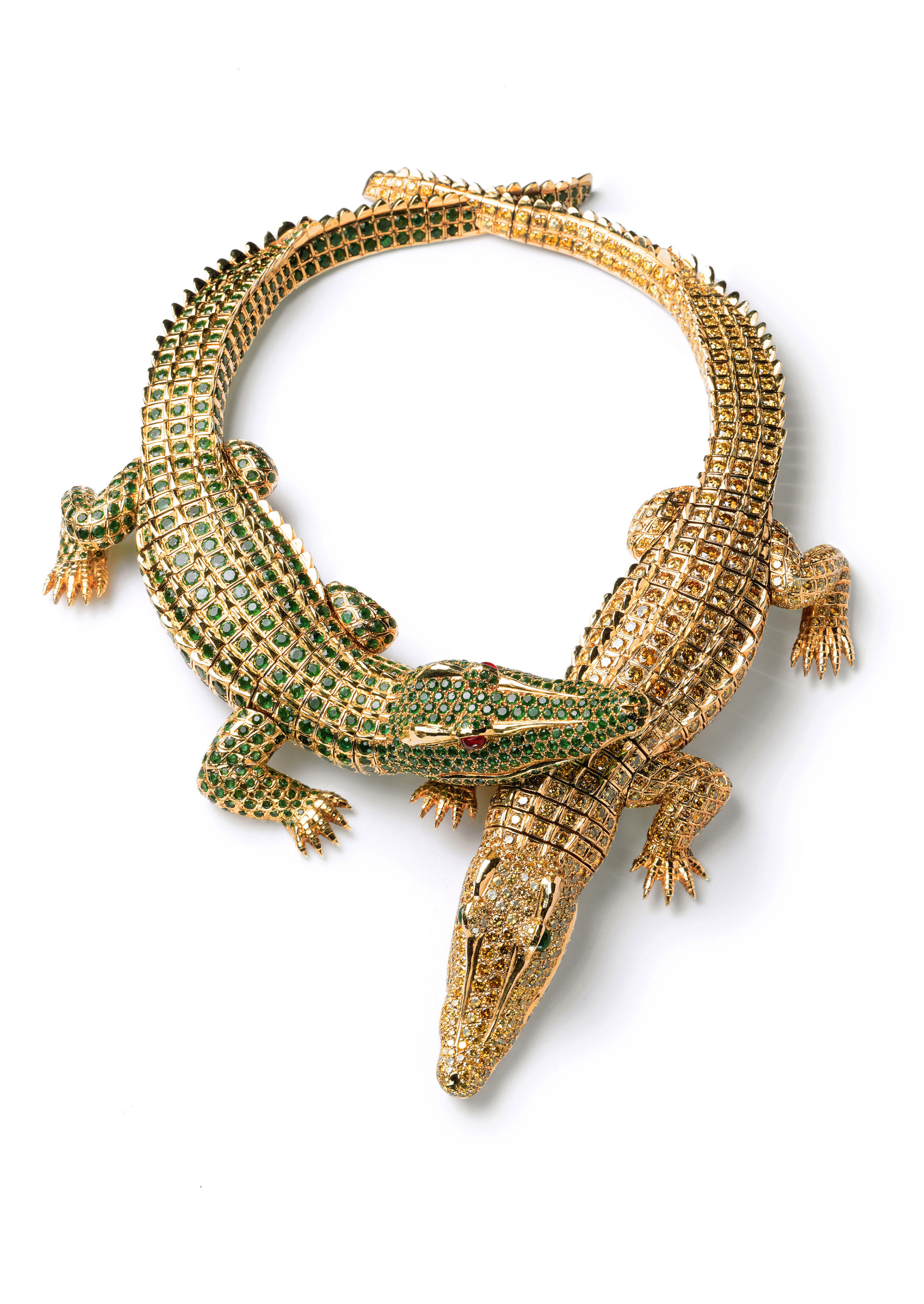 Crocodile necklace made for Maria Felix _c_ Cartier