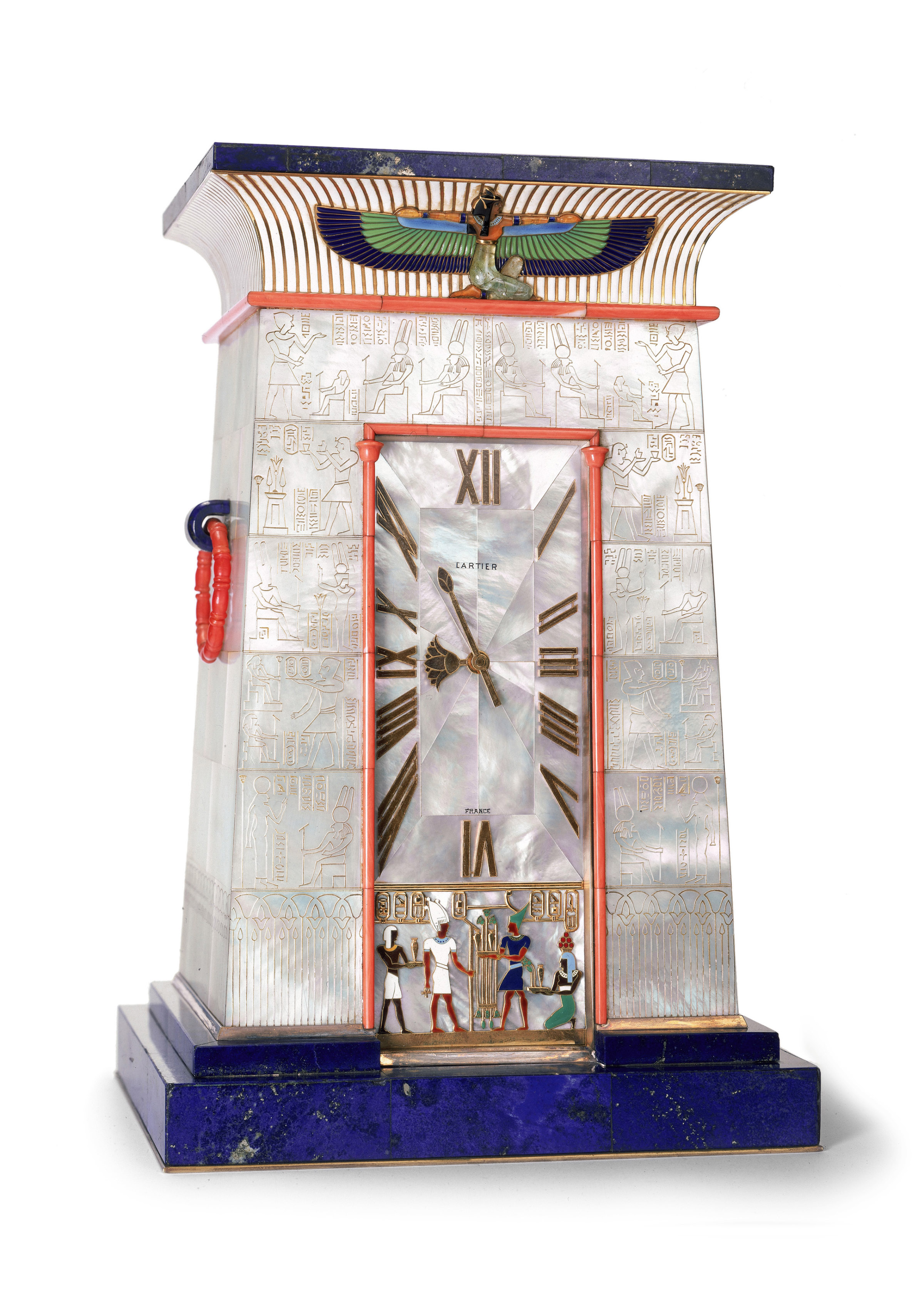 Egyptian striking clock owned by Mrs_ George Blumenthal _c_ Cartier