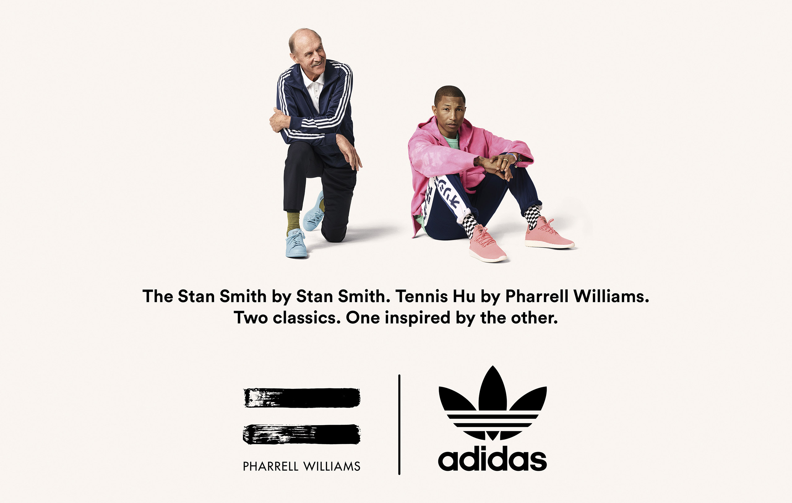 Pharrell Williams + Stan Smith 一起为Adidas Originals代言