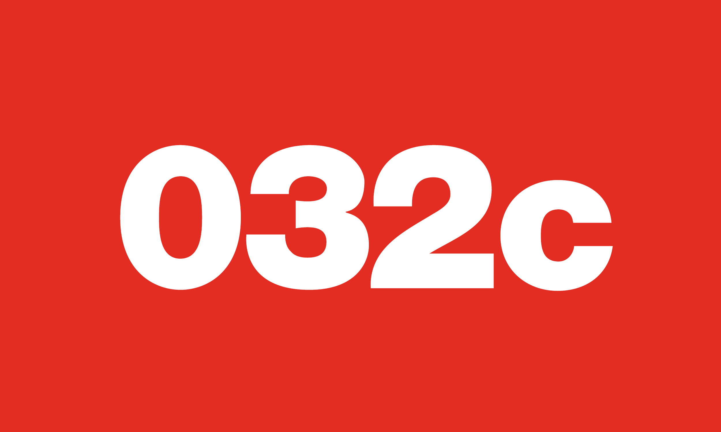 《032c》一本以 Pantone 色号命名的时尚杂志